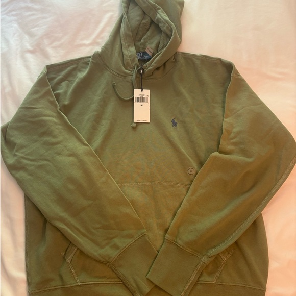 Ralph Lauren Olive Hoodie with Iconic Logo - Picture 2 of 4